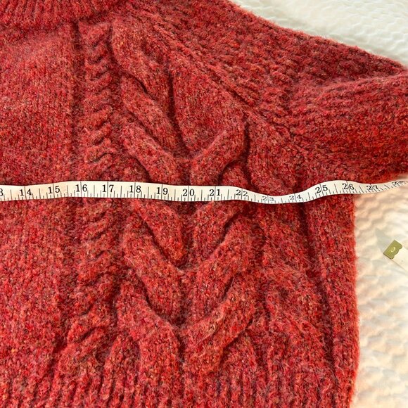 Universal Thread Mock Neck Cable Knit Cropped Sweater plus size XXL - Picture 8 of 10